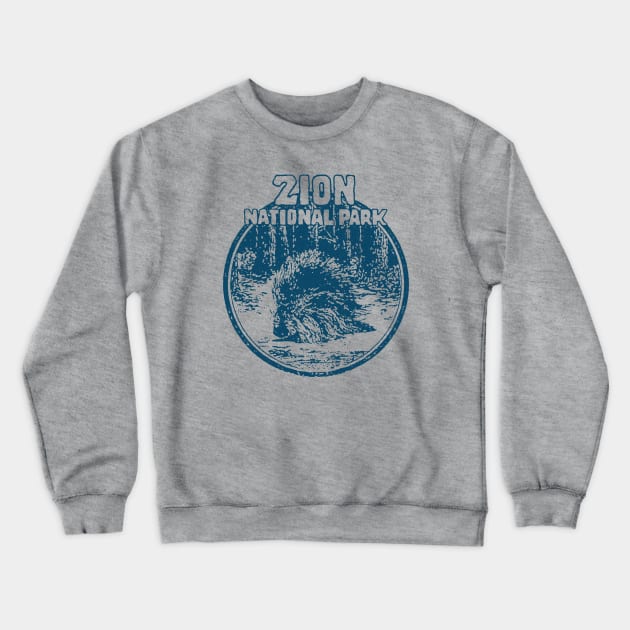 Zion National Park Vintage Crewneck Sweatshirt by Hilda74